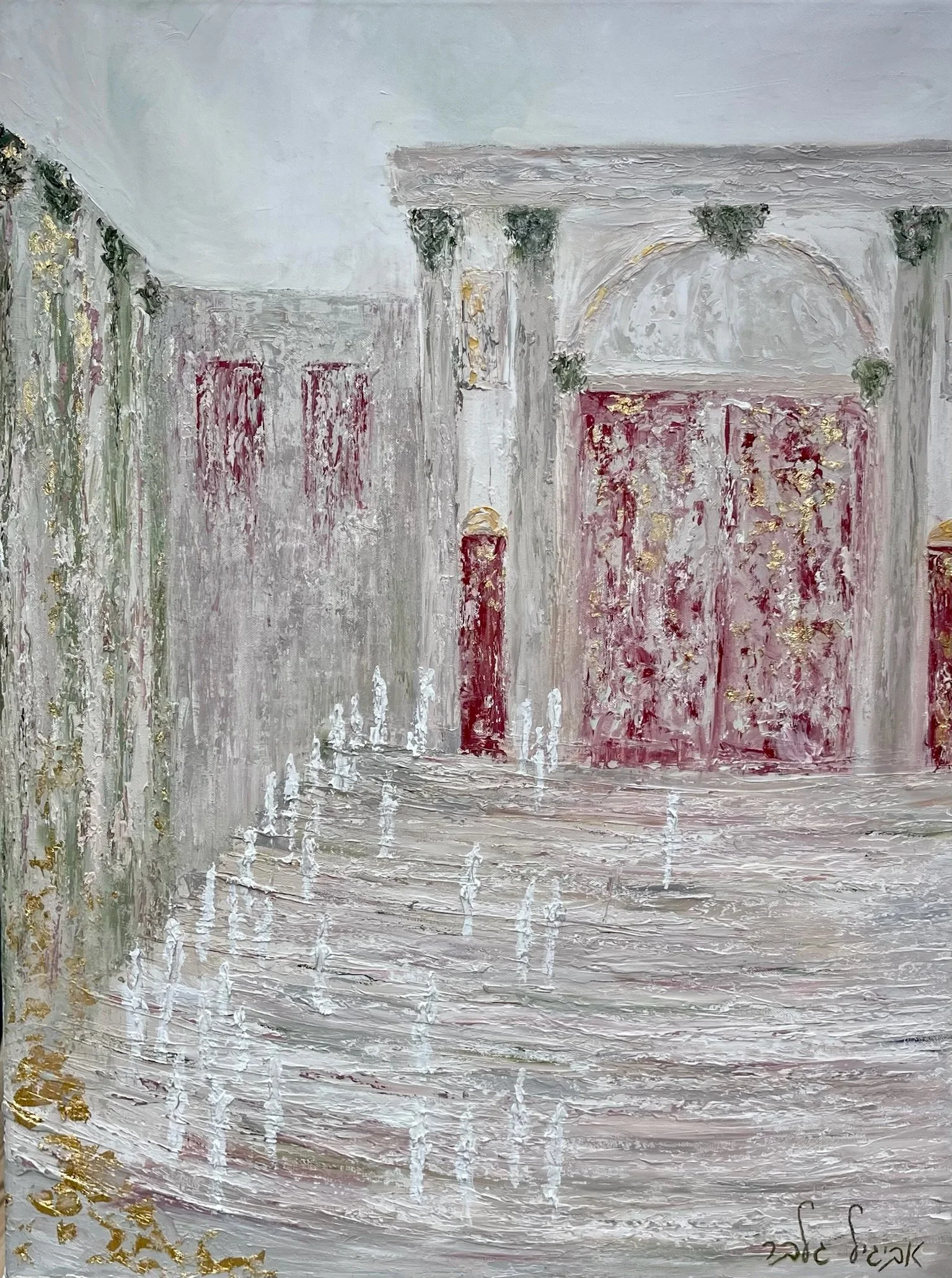 Song of Praise — textured oil painting on canvas by Avigail Gelber